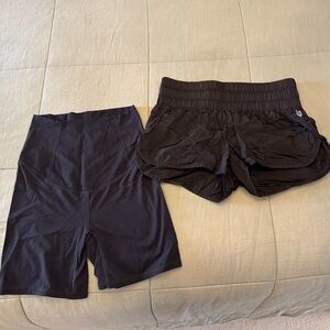 Free people x Hatch maternity Black Athletic Shorts and Biker Shorts